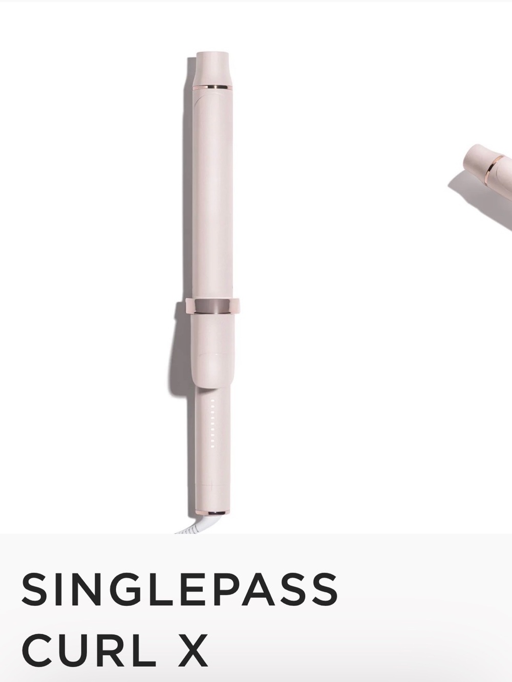 T3 Curling Wand - Satin Blush Pink Accent